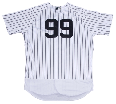 2017 Aaron Judge Game Used New York Yankees Opening Day Home Jersey Vs. Tampa Bay On 4/10/17 - 1 HR (MLB Authenticated & Steiner)